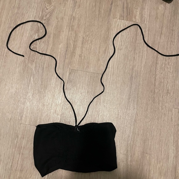 Zara Black Halter Neck Top | Size M - Picture 1 of 3